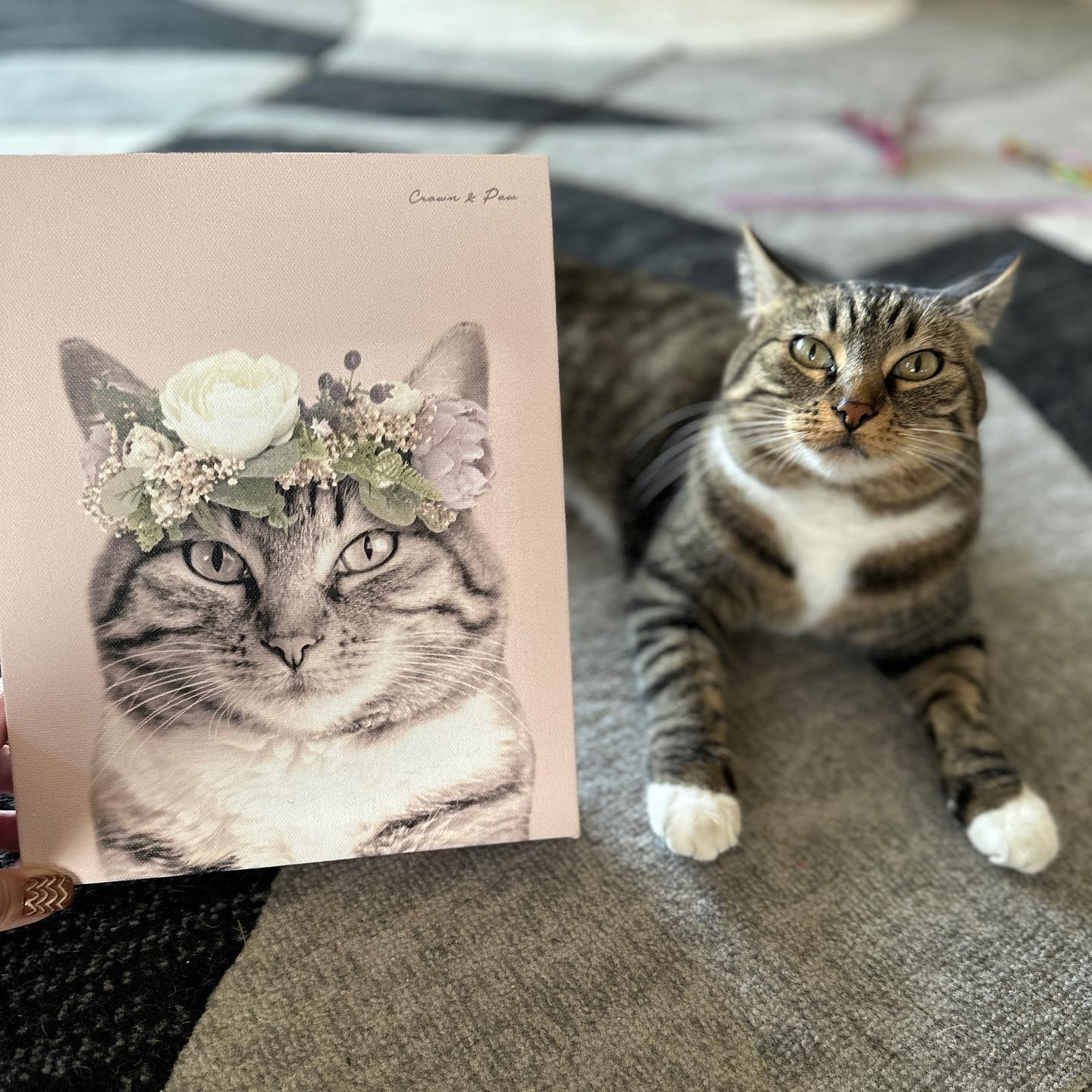 Full Bloom Pet Portrait - Custom Canvas