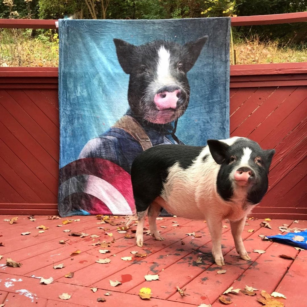 Captain Pawmerica - Custom Pet Blanket