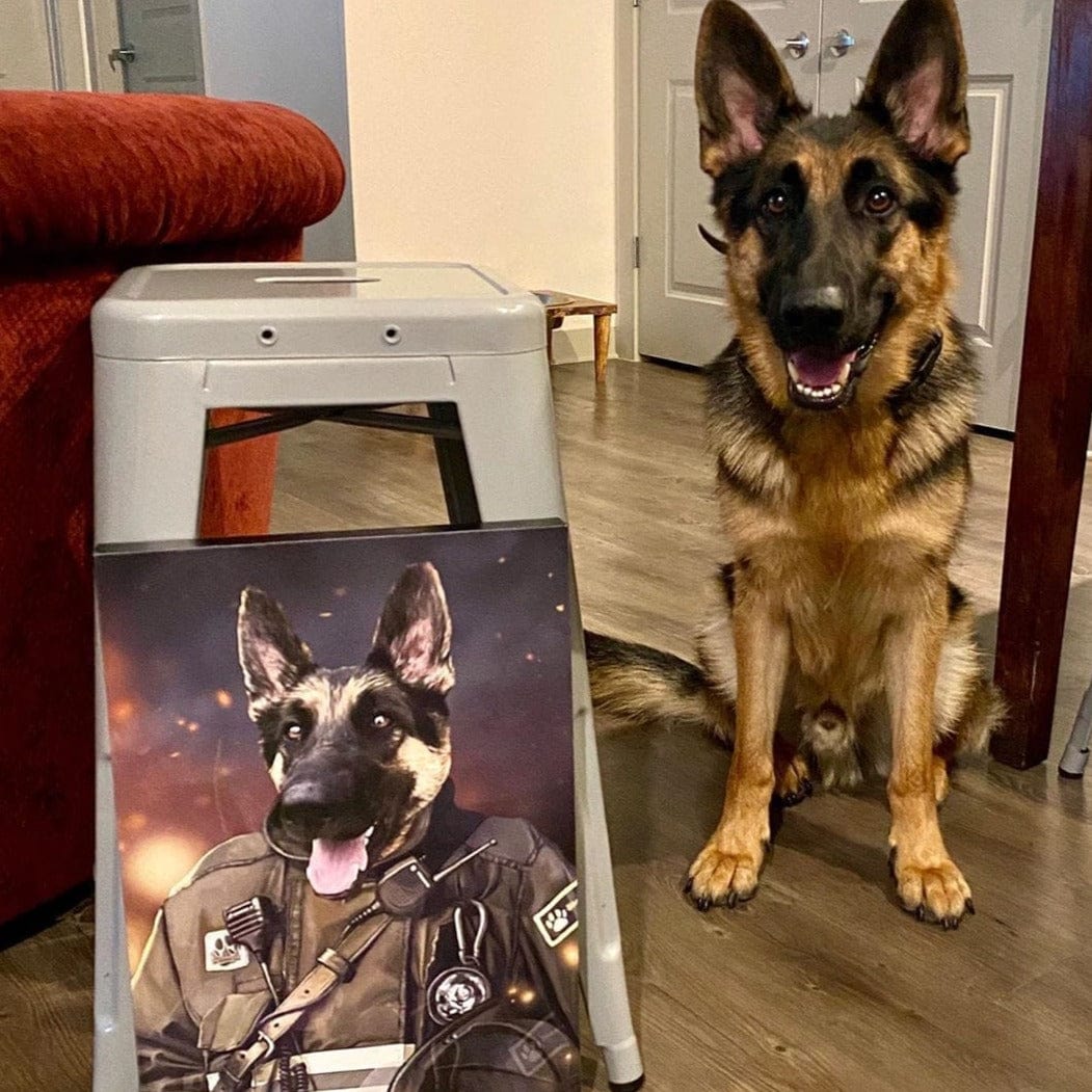 The Firefighter - Custom Pet Canvas
