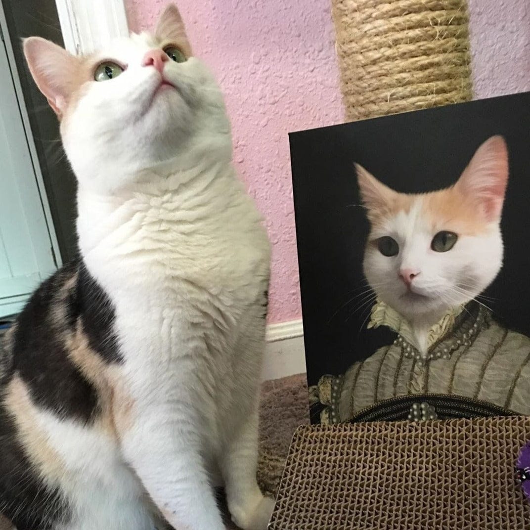 The Pearled Lady - Custom Pet Canvas