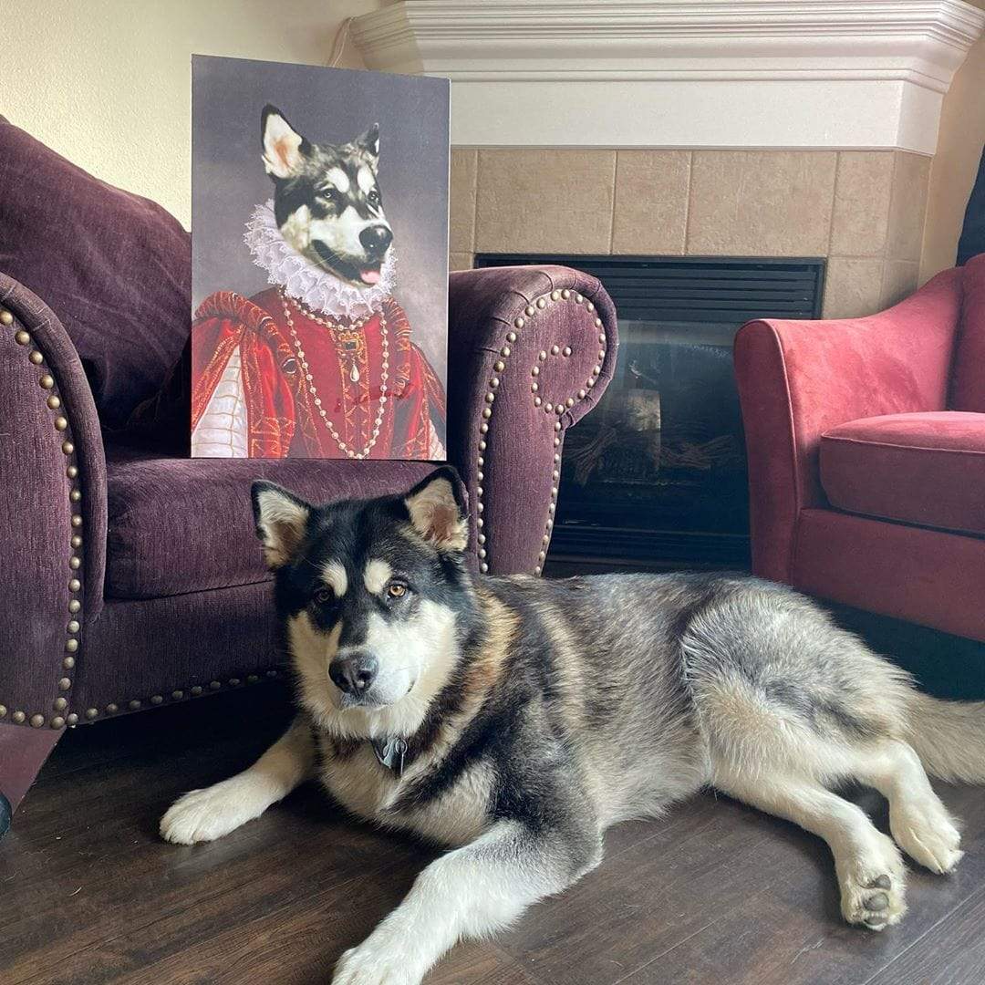 The Queen of Roses - Custom Pet Canvas
