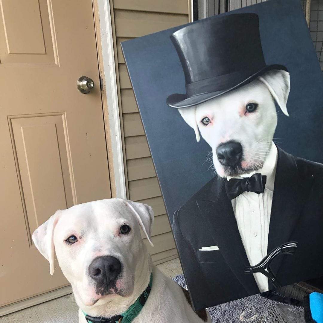 The Gentleman - Custom Pet Canvas