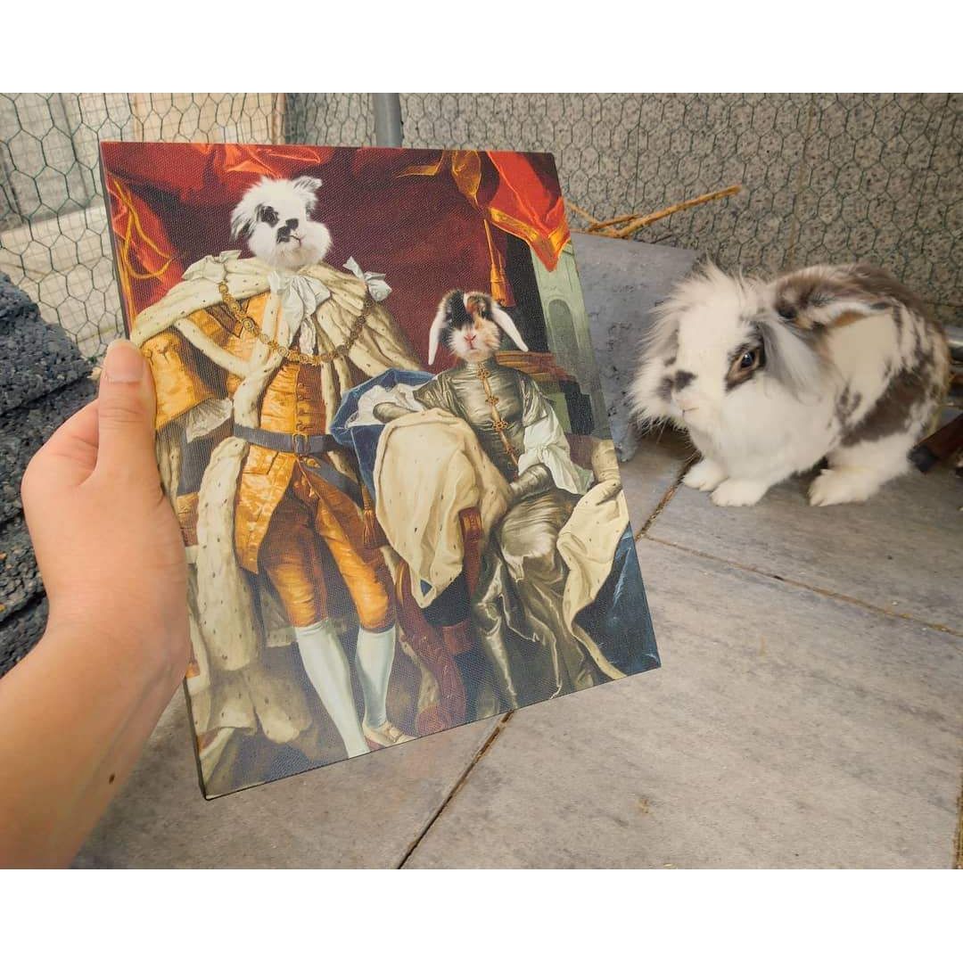 The Royal Couple - Custom Pet Canvas
