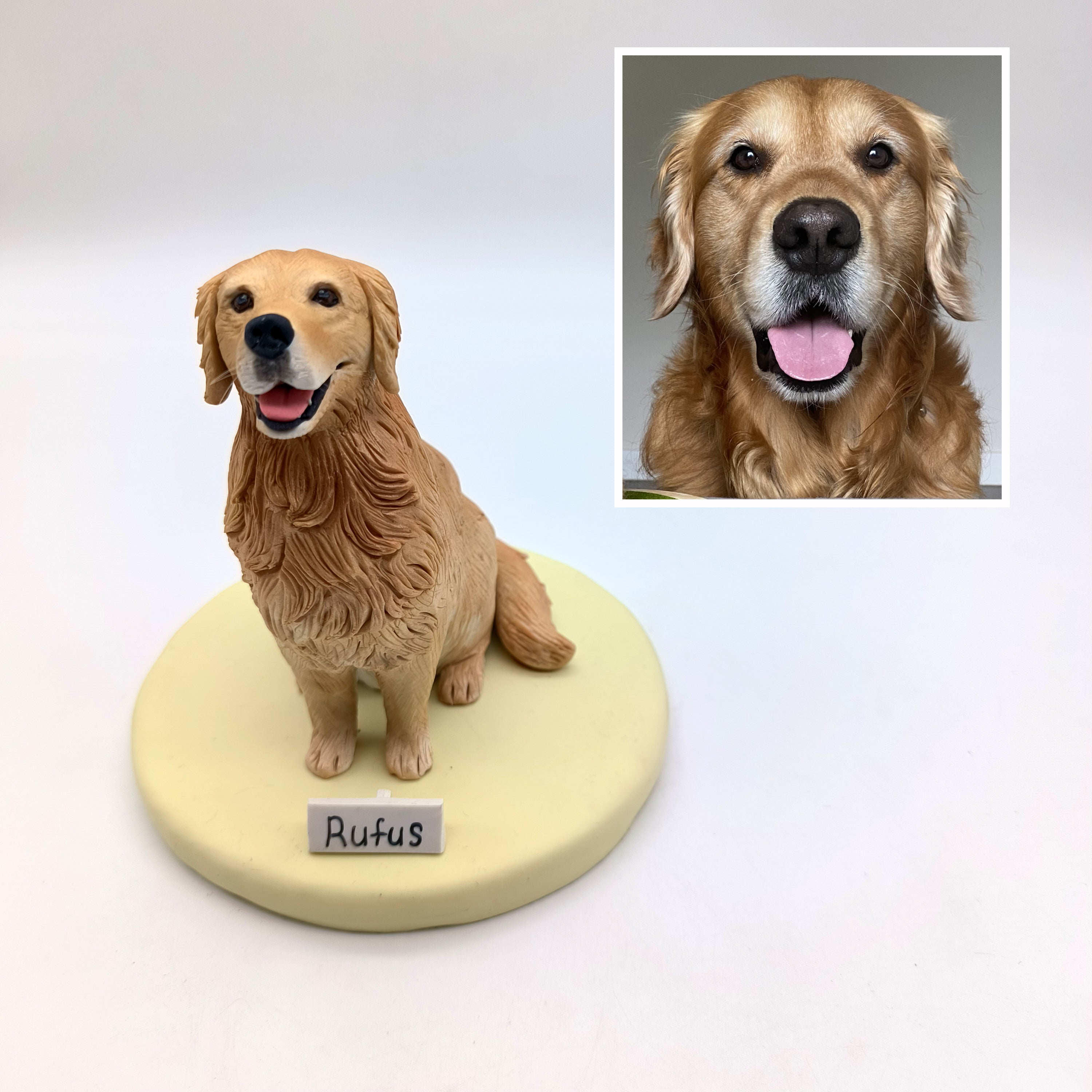 Custom Hand Sculptured Clay Pet Figurine
