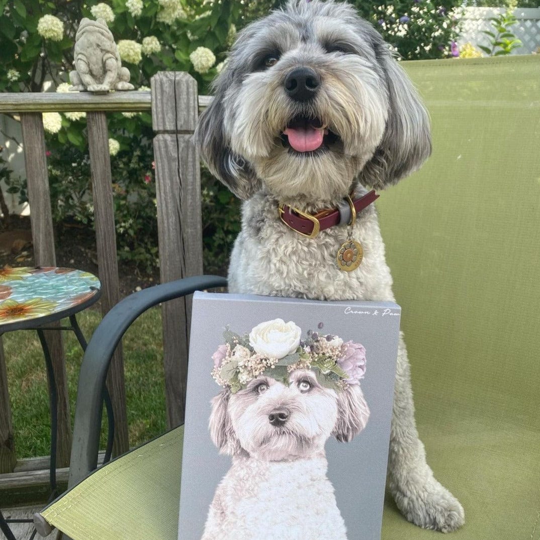 Full Bloom Pet Portrait - Custom Canvas