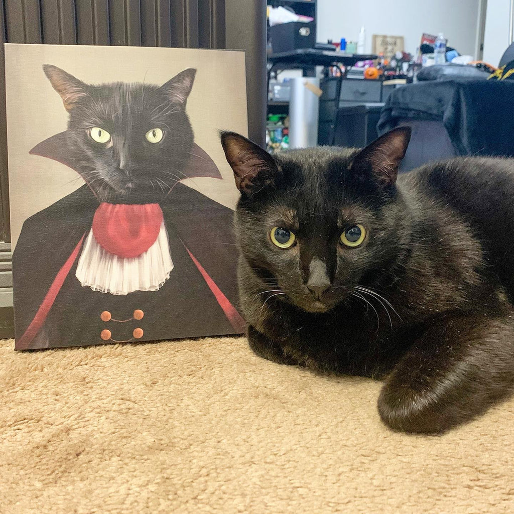 The Vampire - Custom Pet Canvas