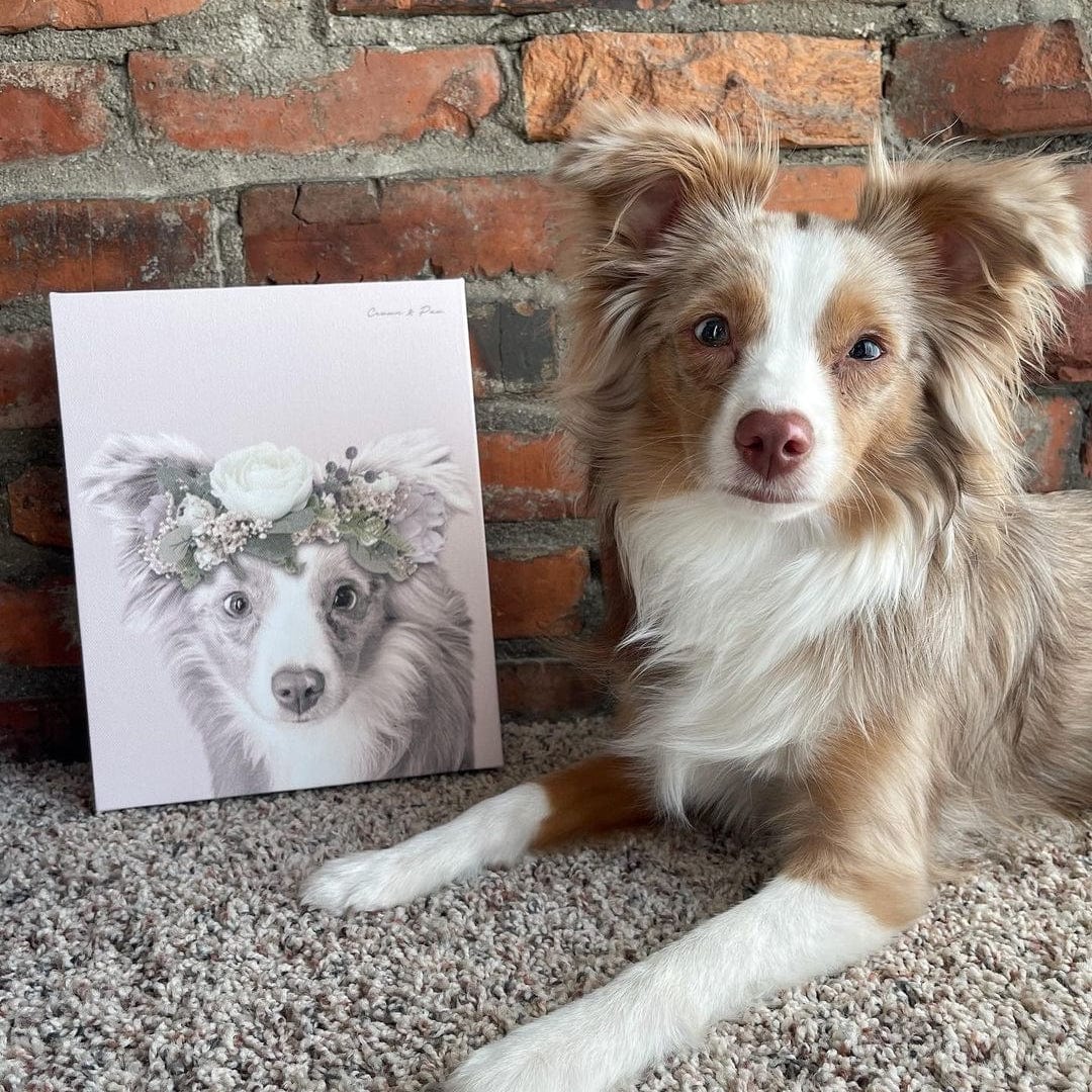 Full Bloom Pet Portrait - Custom Canvas