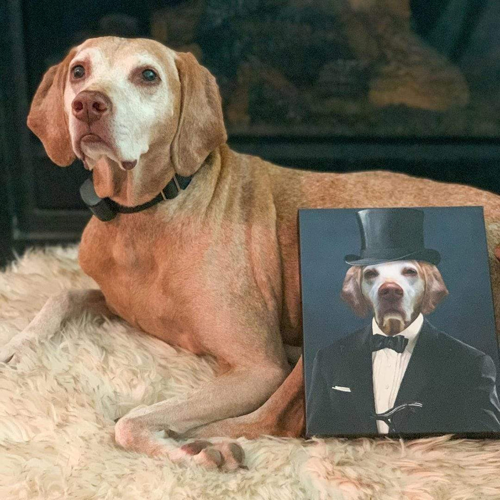 The Gentleman - Custom Pet Canvas