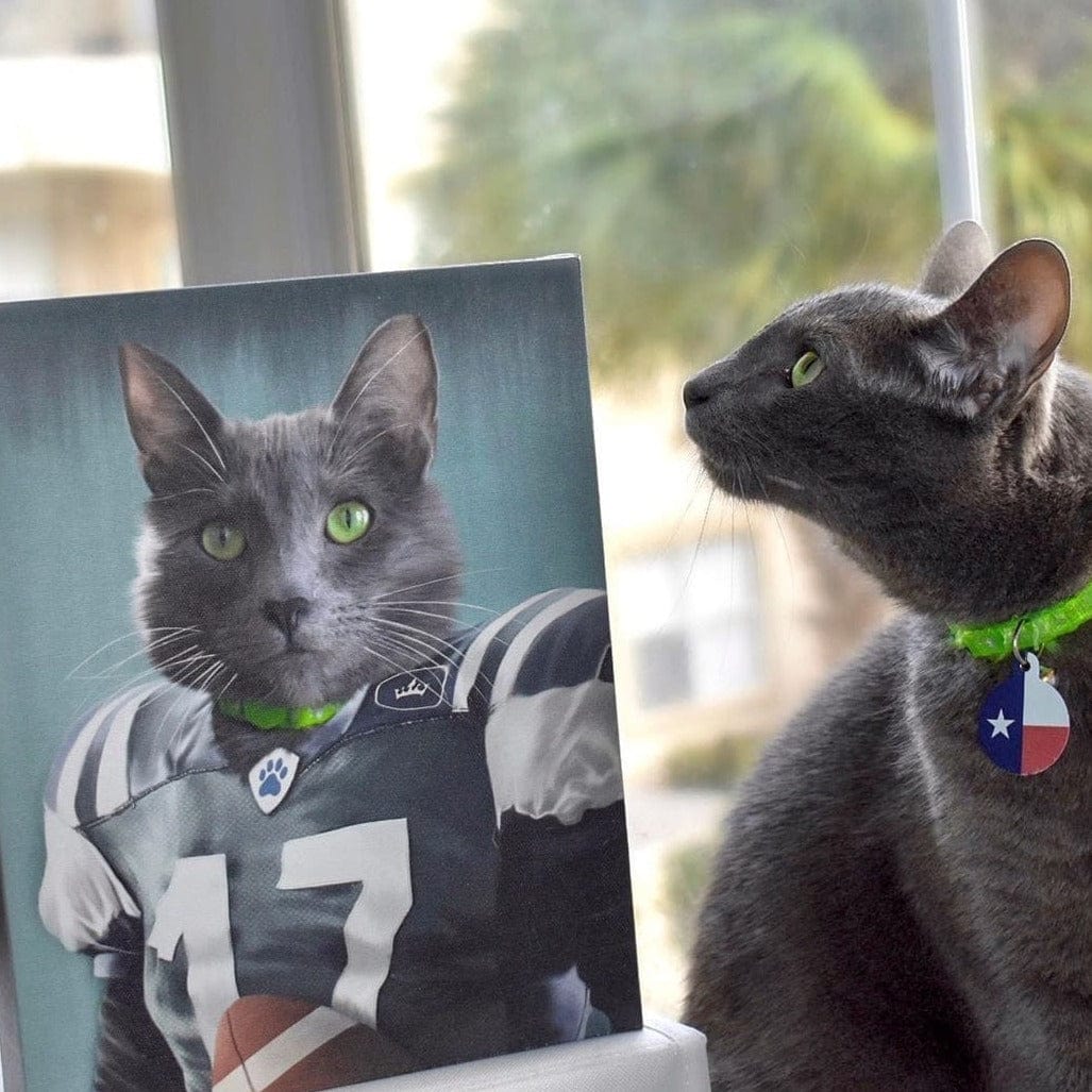 The Football Player - Custom Pet Canvas