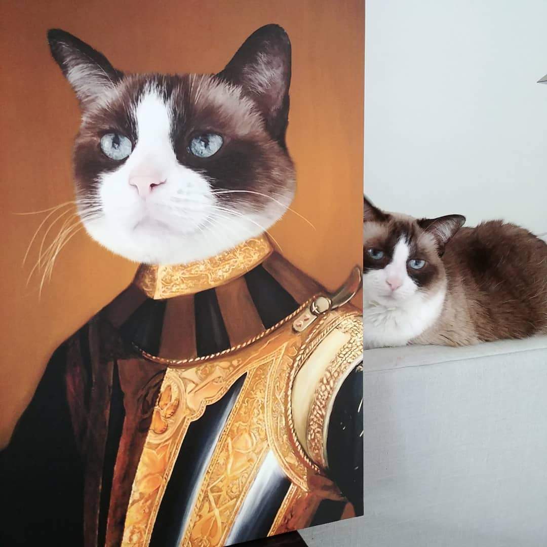 The Knight - Custom Pet Canvas
