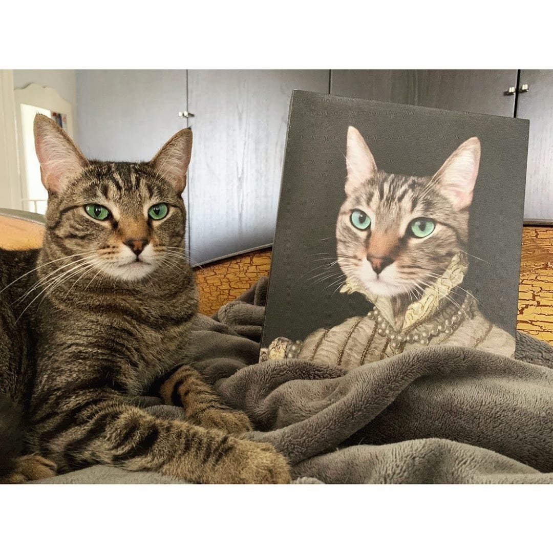 The Pearled Lady - Custom Pet Canvas
