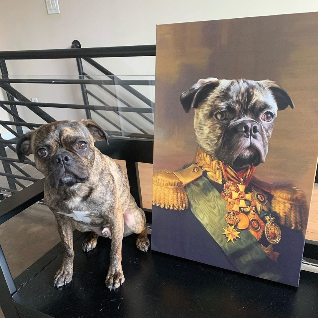 The Colonel - Custom Pet Canvas