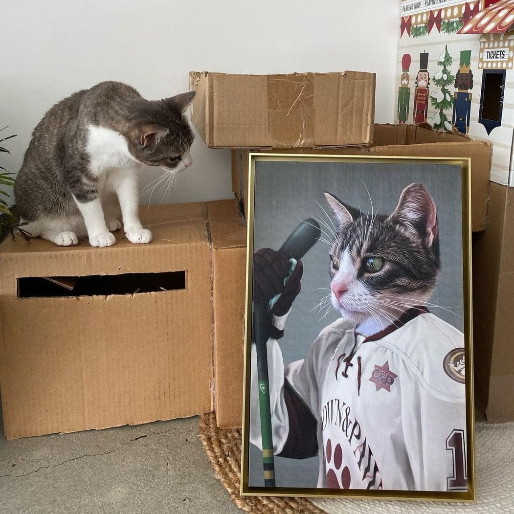 The Ice Hockey Player - Custom Pet Canvas
