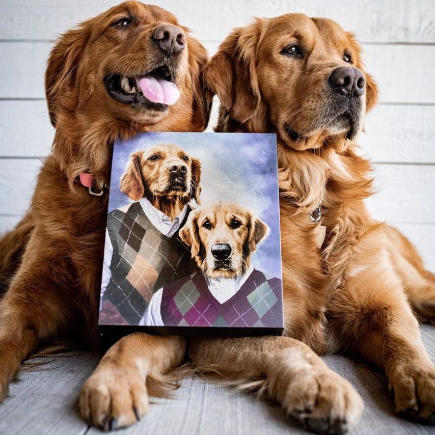 "Crown and Paw - Canvas Step Brothers - Custom Pet Canvas 8"" x 10"" / Unframed"