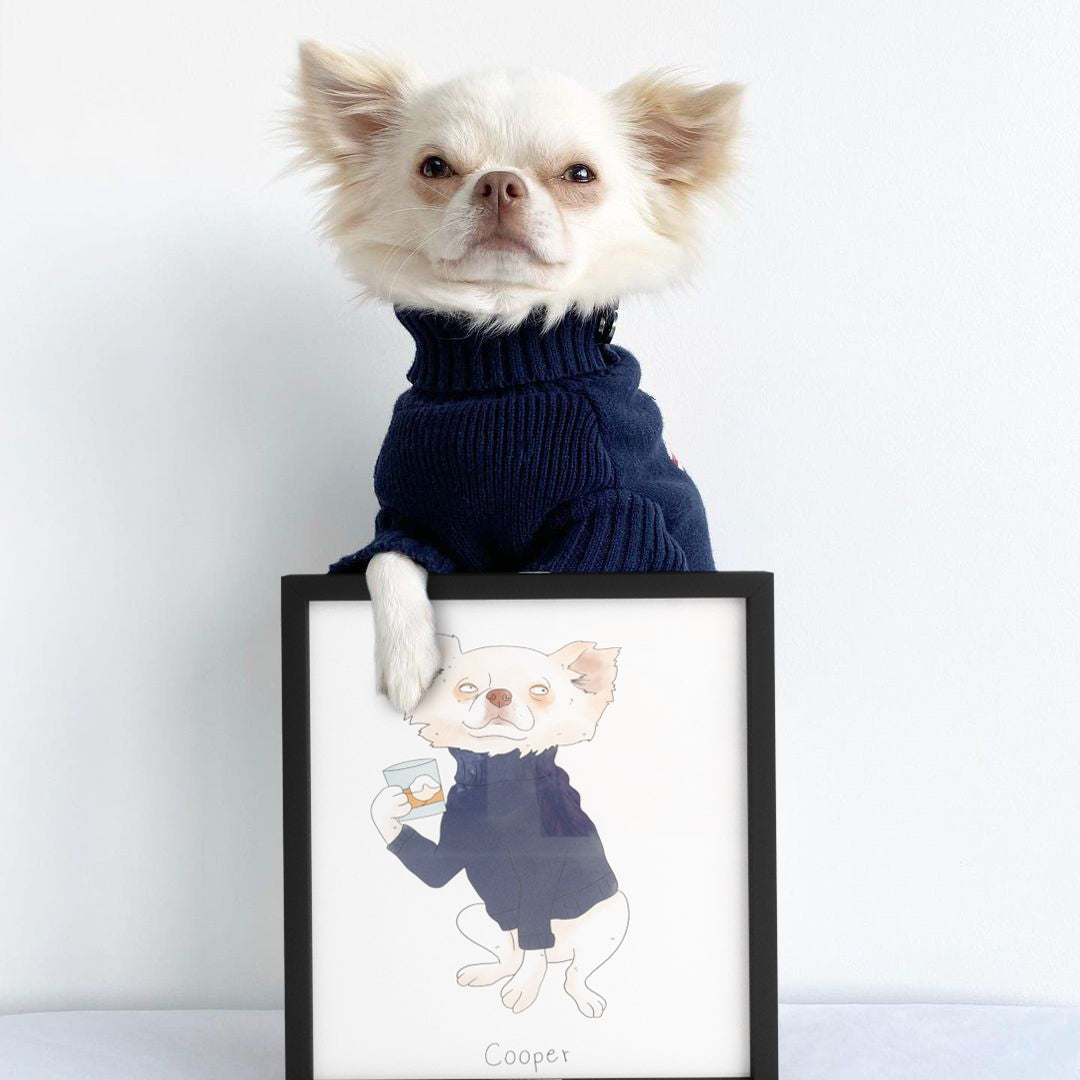"Ugly Pet Portrait - One Pet, Framed Poster"